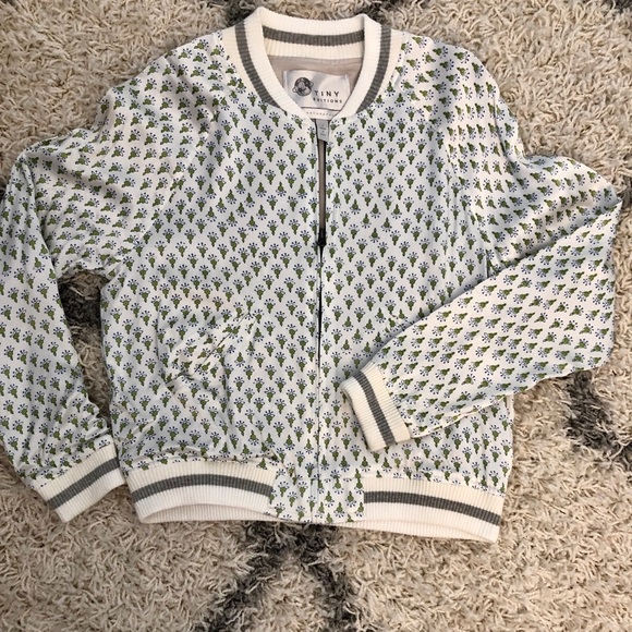 Tiny Editions for Anthropologie Silk Track Jacket - Picture 1 of 6